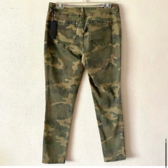 Blank NYC Revolve The Reade Crop Camo Camouflage Skinny Jeans Pants Size 30 - Picture 7 of 15